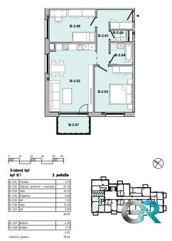 Novostavba 3 izbový byt Bolešov na predaj, 72,50m2. - 2