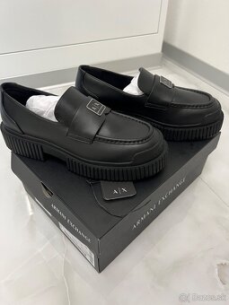 Mokasíny Emporio Armani, prava koža - 2