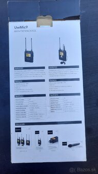 Bezdrôtový mikrofónny set Saramonic UwMic9 RX9+TX9 – ideálny - 2