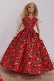 Barbie -vianocne šaty pre Barbie - 2