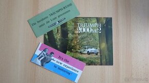 Prospekty Rover, Triumph, TVR, Lotus - od 50. let. - 2