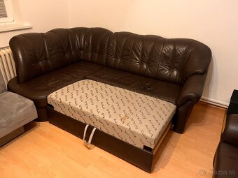 Koženný rozkladací gauč - 2