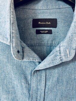 Modrá košeľa, Massimo Dutti, L - 2