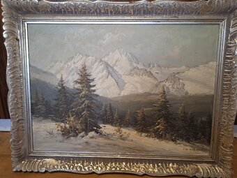 J. D. Gruber 1930-1946 Olej/Plátno Vysoké Tatry - 2