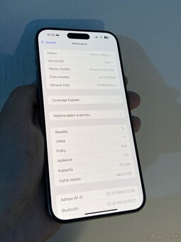 Predám iPhone 15 PRO MAX 512GB Natural Titanium Stav 8/10 - 2