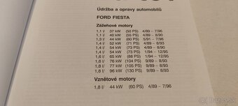 Ford Fiesta 3 - příručka na opravy a údržbu manuál - 2