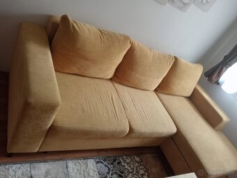 Gauč žltý rozťahovací - 2