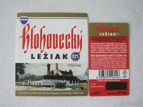 pivní pivné etikety pivovar Hlohovec 1948-1990 18ks - 2