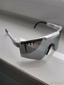 Športové slnečné okuliare Pit Viper (biele-sivé sklo) - 2
