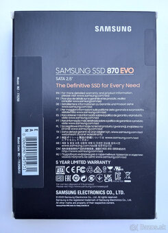 Predam SSD Samsung 870 EVO 250GB 2.5”, v zaruke - 2