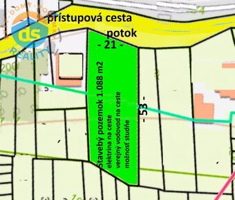 Na predaj stavebný pozemok o celkovej výmere 1.088 m2, Dolná - 2