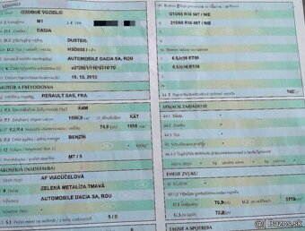 DACIA DUSTER 1.6 2013 predám MOTOR K4M Z835, DVERE, PREVODOV - 2