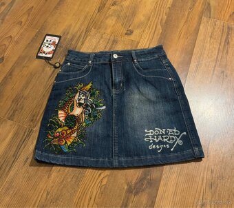 ed hardy sukňa denim skirt - 2