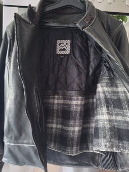 Kožená bunda pánska S - 2