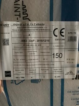 Fasádny polystyrén EPS 70 150mm - 2