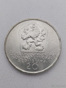 Mince 20 kčs Sládkovič- Varianta bokombrady - 2