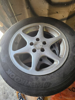 Letné pneumatiky Hankook 195/65 R15 + disky 5x100 - 2