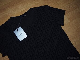 Christian Dior dámske čierne tričko - 2