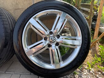 Chrómové Alu disky Volkswagen penu 275/45R20 Dunlop - 2