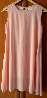 Jednoduché marhuľkové áčkové minišaty, v. S/M/L - 2