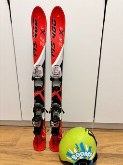 Predám detské lyže 90cm s prilbou - 2