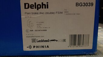 predaj na BMW 7 e38 -predné kotúče+platničky+snímač - 2