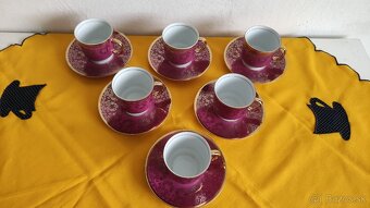 Kávová súprava, šálky Moritz Zdekauer Czechoslovakia - 2