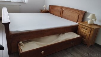 Manželská posteľ buková - 2