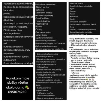 Výkopové práce a búracie práce - 2