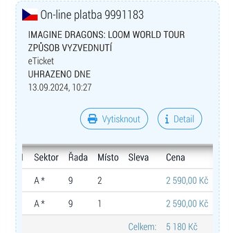 Imagine Dragons Praha 11.6.2025 - 2