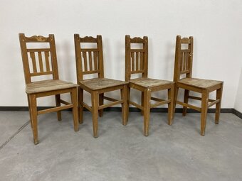 Ľudové stoličky set 4ks - 2