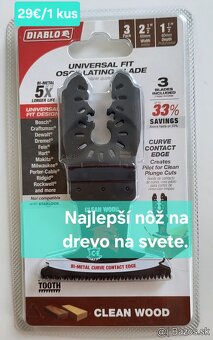 Milwaukee a Diablo nože pre oscilačné píly brúsky - 2