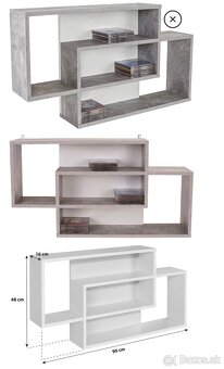 Obývacia stena svetlý betón - 2