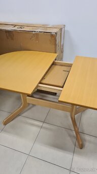 Kuchynský rozťahovací stôl oval 148/192x88 - 2