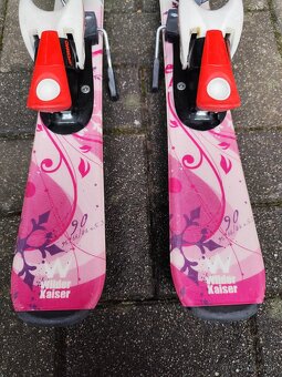 Detské lyže 90 + lyžiarky 21,5 - 2