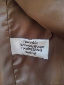 Kožený kabát Kara veľ. M - 2