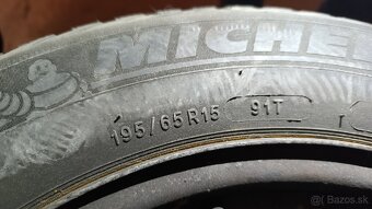 Zimné plneu Michelin aj s diskami 195/65R15 - 2