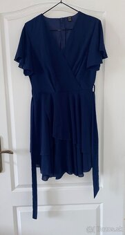 Shein tmavomodre saty velkost M - 2