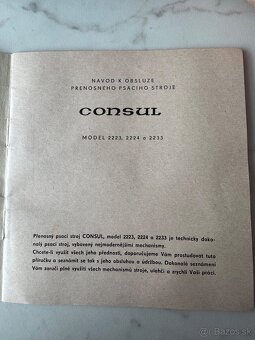 Písací stroj Consul kufríkový - 2