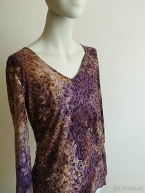 Fialovohnedá blúzka z USA - 2