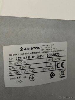 Bojler Ariston Velis EVO 100 - 2