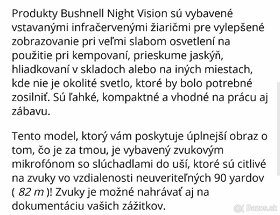 Nočné videnie bushnell - 2