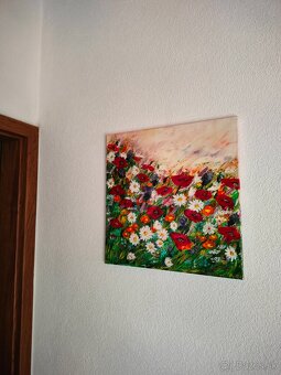 Predám obraz lúčnych kvetov - 2