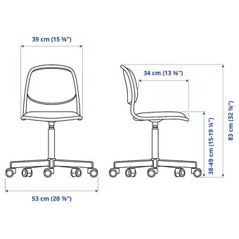 Predám výškovo nastavitelný stôl Ikea PÅHL spolu s stolickou - 2