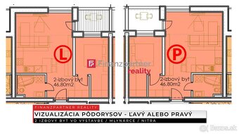 2 izbový byt 46,8 m² v novom projekte, Mlynárce, Nitra - 2