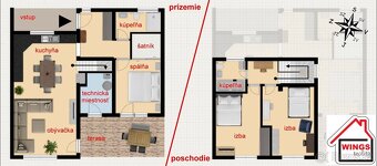 Novostavba rodinného radového domu v Sereď, Nezábudková ul. - 2