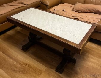 PREDÁM STÔL s mramorovou doskou – štýlový dobový kúsok - 2