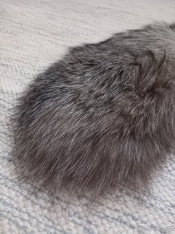 Kožušinový golier sivý - 2