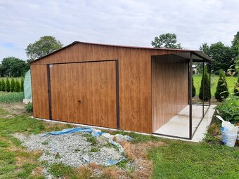 Plechová garáž 6x5m - 2