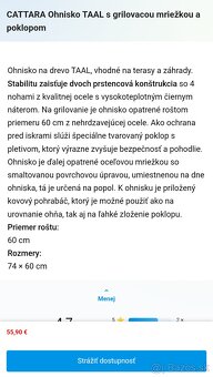 Ohnisko / Gril 45€ - 2
